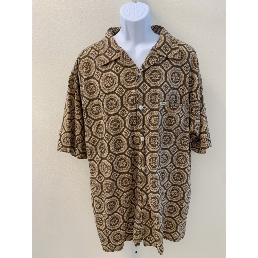 ENYCE Clothing Co Shirt Mens Sz XL Unique Retro Flashy Geometric (B390)